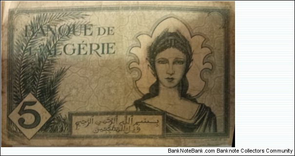 5 francs  Banknote
