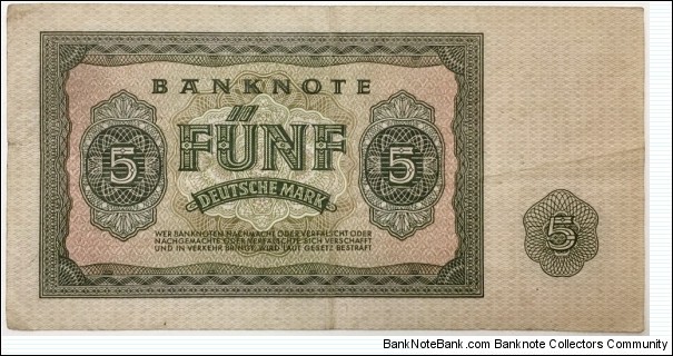 Banknote from Germany year 1955