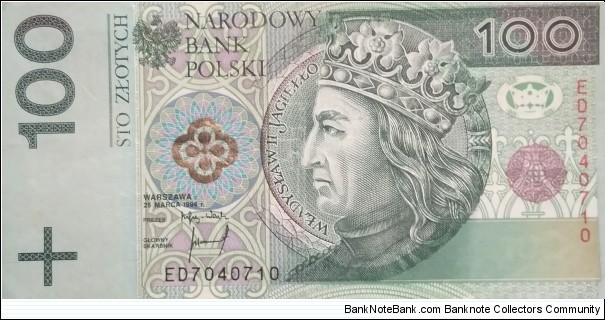 Poland 100 Złotych
ED 7040710 Banknote