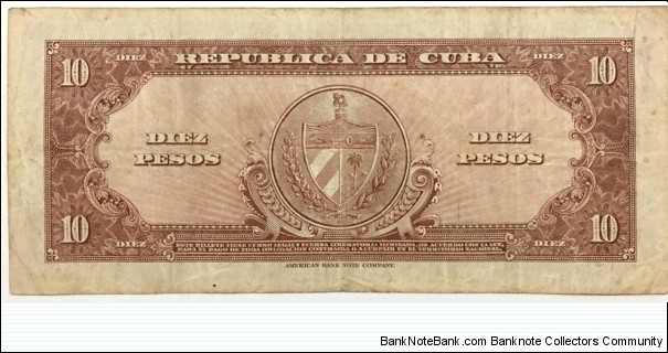 Banknote from Cuba year 1949