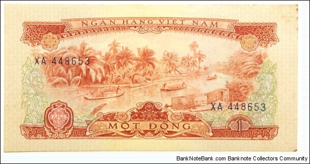 1 Dong(Transitional issue used until the South's economic system was merged with that of the Democratic Republic of Vietnam in 1978 / issued in 1975) Banknote