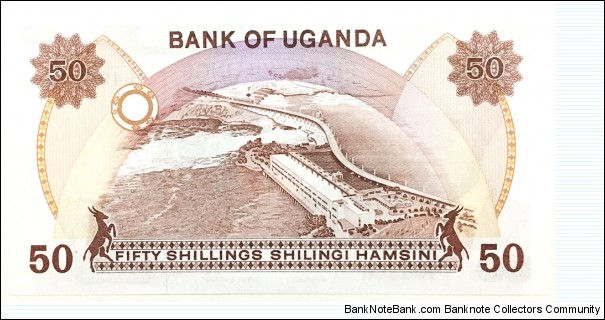 Banknote from Uganda year 1985