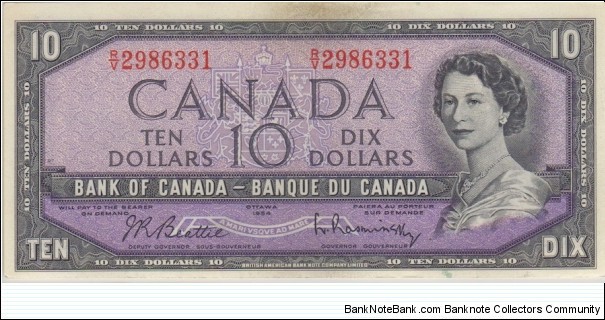 BC-40b $10 Modified (Regular R/V prefix) Banknote