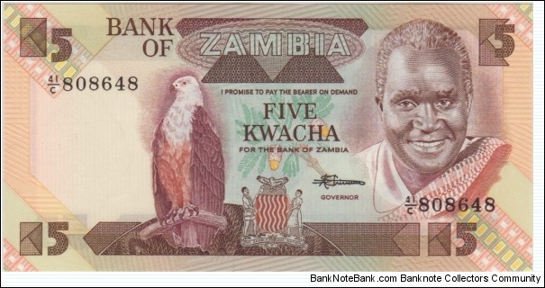 P-25d 5 Kwacha Banknote