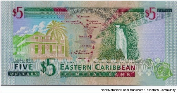 Banknote from East Caribbean St. year 2000