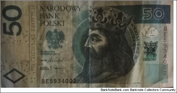 Poland 50 Złotych
BE 5934002 Banknote