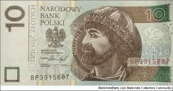 Poland 10 Złotych
BP 3915687 Banknote