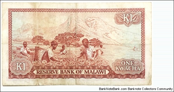 Banknote from Malawi year 1984