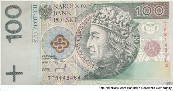 Poland 100 Złotych
IF 8148454 Banknote