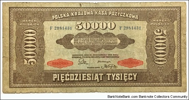 50.000 Marek Banknote