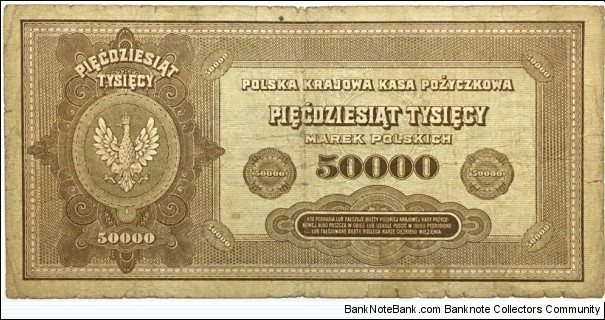 Banknote from Poland year 1922