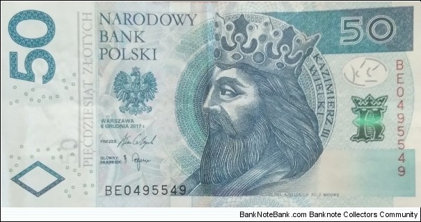 Poland 50 Złotych
BE 0495549 Banknote