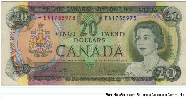 BC-50aA replacement $20 (Date stamped) Banknote