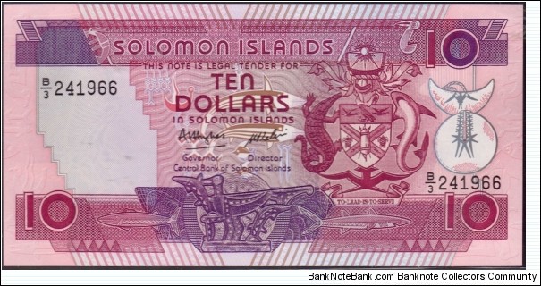 P-15 $10 (Large format SN same size) Banknote