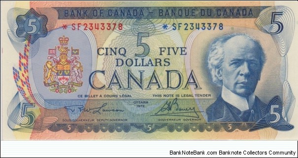 BC-48bA $5 *S/F Replacement Banknote