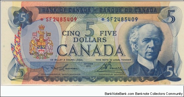 BC-48bA $5 *S/F Replacement Banknote