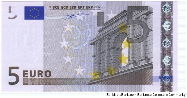P-1x 5 Euro Banknote