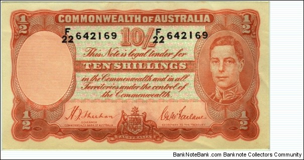 P-25a 10 Shillings Banknote
