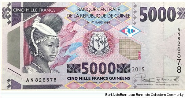 5000 Francs Banknote