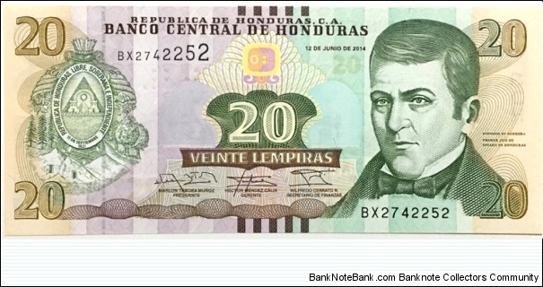 20 Lempiras Banknote