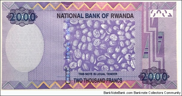 Banknote from Rwanda year 2014