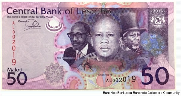 50 Maloti Banknote