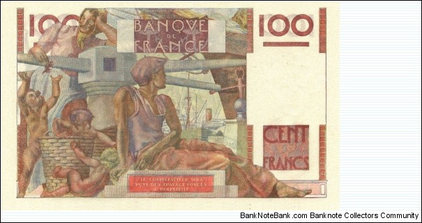 Banknote from France year 1946
