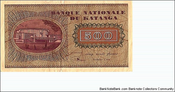 Banknote from Congo year 1960