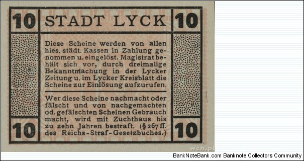 Banknote from Germany year 1918