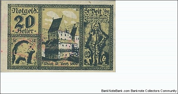 20 Heller - Sankt Veit Banknote