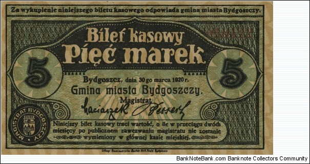 5 Marek - Bydgoszcz Banknote