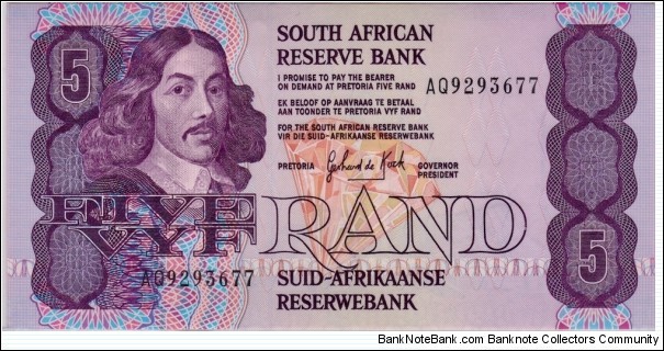 P-119d 5 Rand Banknote
