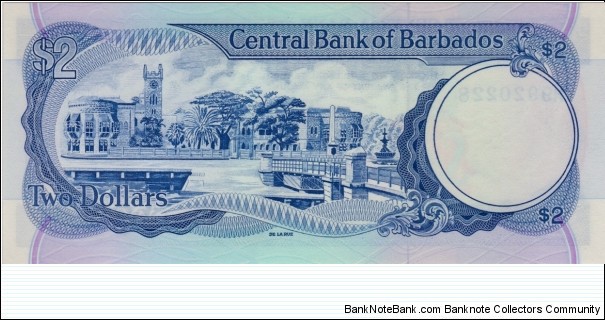 Banknote from Barbados year 1986