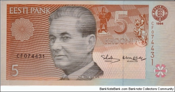 P-76a 5 Krooni Banknote