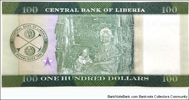Banknote from Liberia year 2017