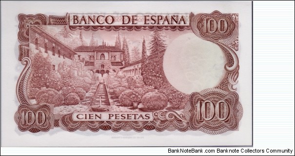 Banknote from Spain year 1971