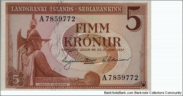 5 Krónur Banknote