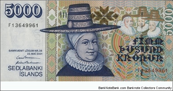 5000 Krónur Banknote
