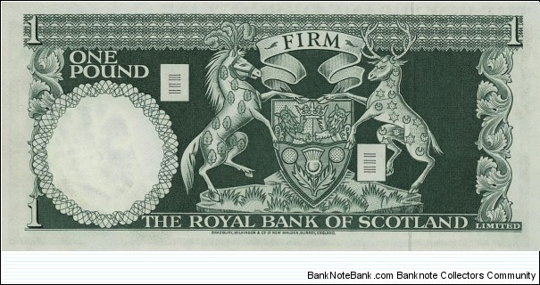 Banknote from Scotland year 1970