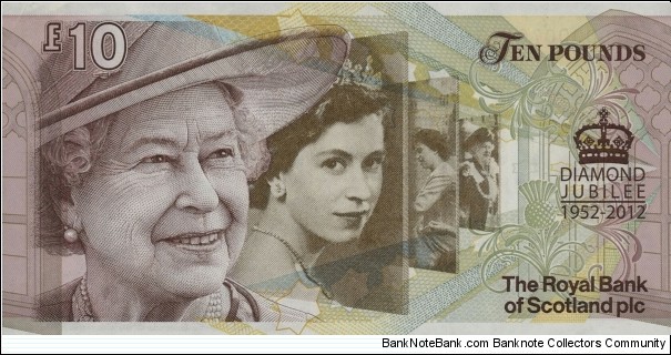 Banknote from Scotland year 2012