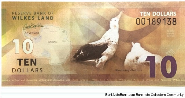 10 Dollars (Wilkes Land / Australian Antarctic Territory) Banknote