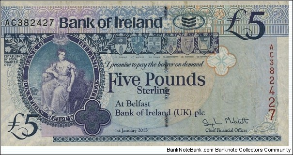 Northern Ireland £5 Banknote