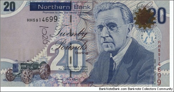 Northern Ireland £20 - Henry Ferguson Banknote