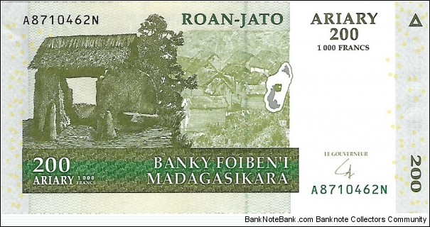 MADAGASCAR 200 Ariary
2004 Banknote