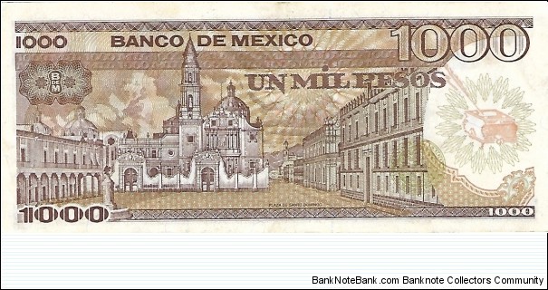 Banknote from Mexico year 1985