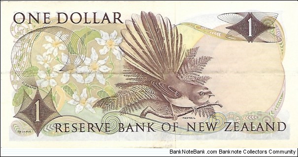 Banknote from New Zealand year 1968