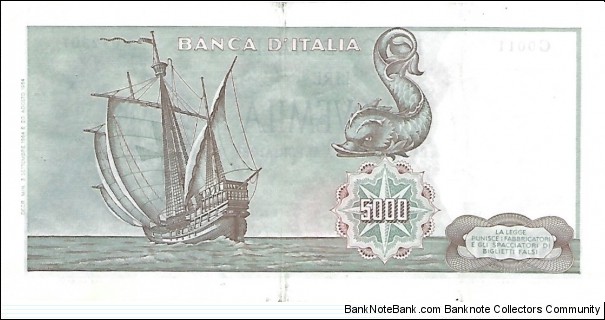 Banknote from Italy year 1964