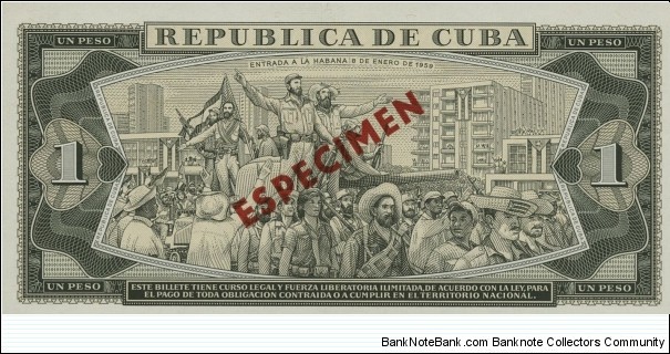 Banknote from Cuba year 1978