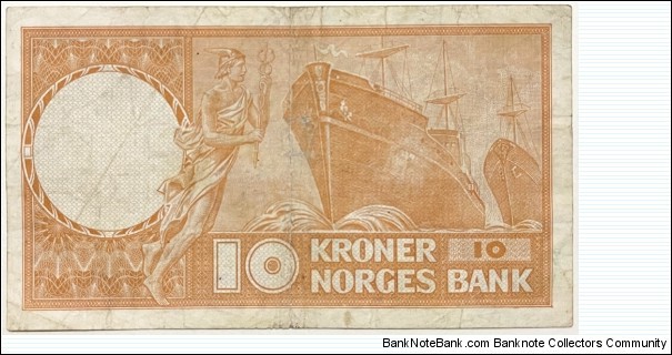 Banknote from Norway year 1973