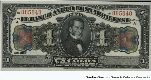 1 Colon Banknote